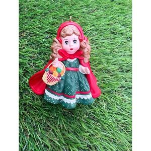 Hallmark Madame Alexander Little Red Riding Hood 1997 Keepsake Ornament Red